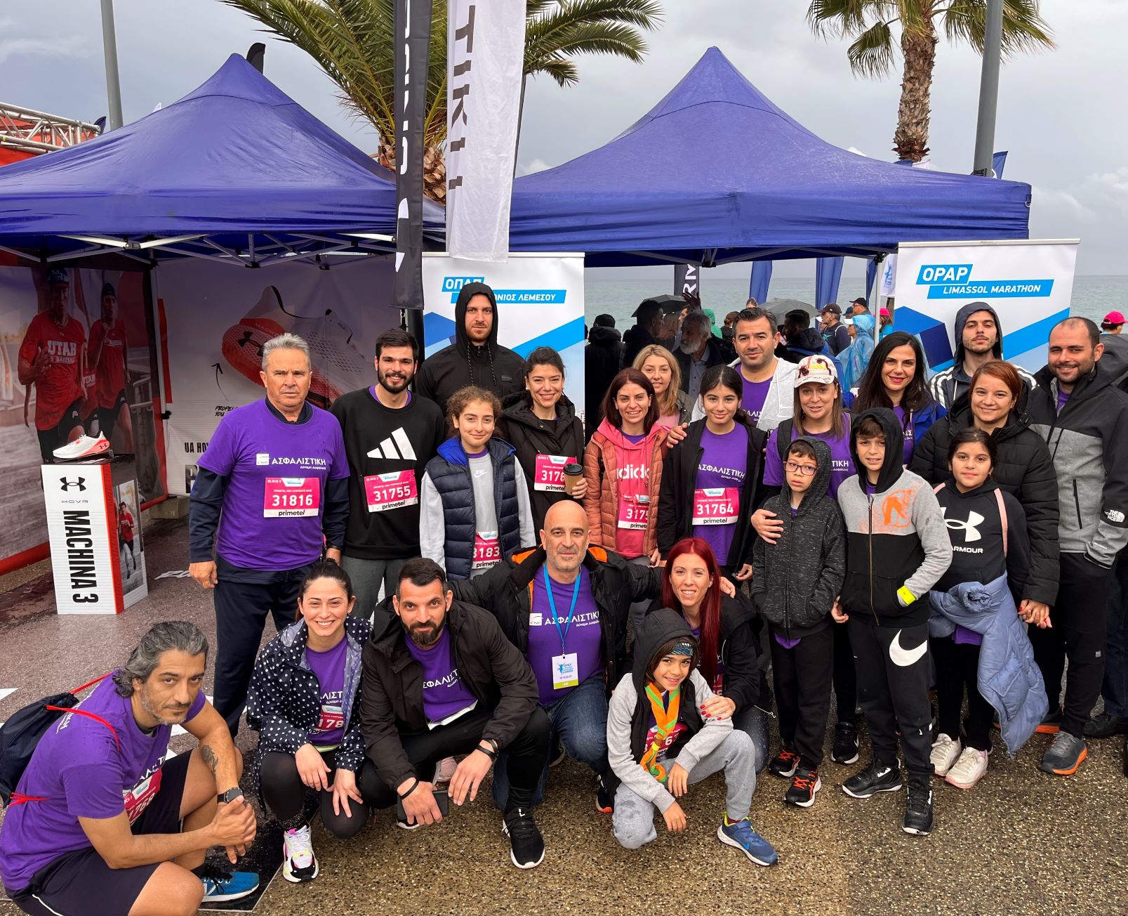 The Power of Insurance of CNP ASFALISTIKI covered the participants of OPAP Limassol Marathon 2023